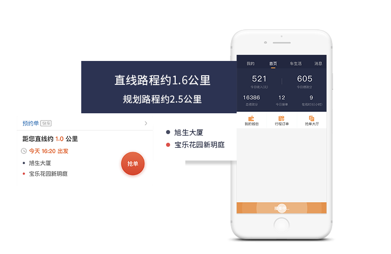 搶單/派單模式，百秒應(yīng)答